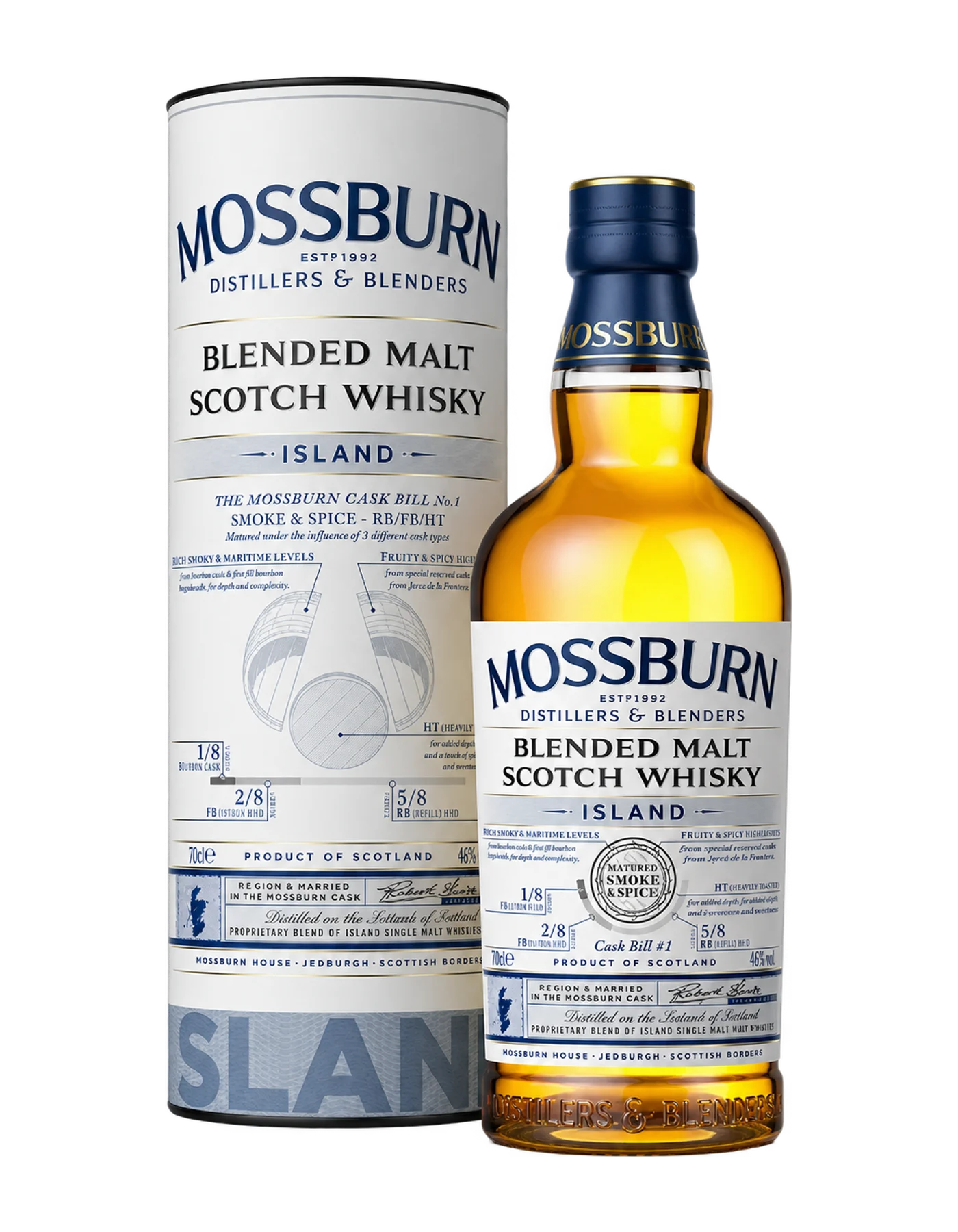Виски Mossburn Signature Casks No. 1 Island 46% 700 мл Виски Mossburn Signature Casks No. 1 Island 46% 700 мл