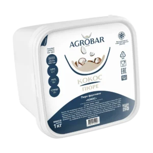 Замороженное пюре AGROBAR Кокос с сахаром, 1 кг