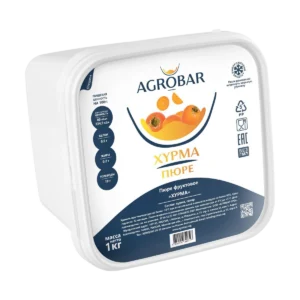 Замороженное пюре AGROBAR Хурма с сахаром, 1 кг